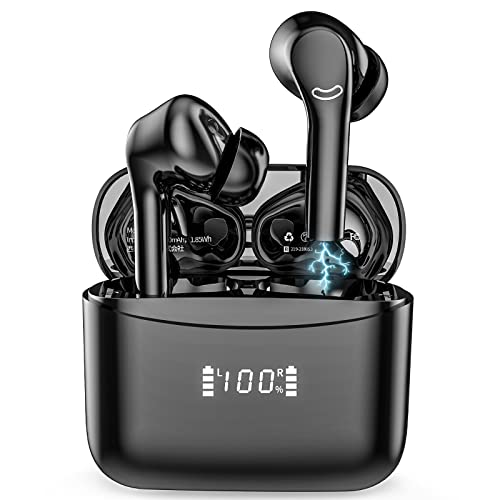 Wireless Ear buds Bluetooth 5.3 in-Ear Earbuds Noise Cancelling 2023 NEW Wireless Headphones LED Power Display IPX6 Waterproof Stereo MINI Bluetooth Earphones with Microphone 36H Battery for Sports