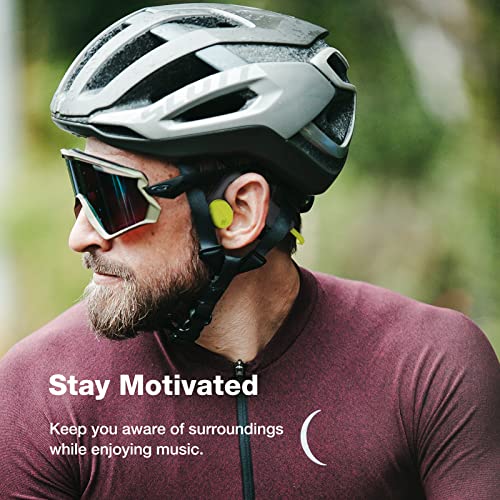 RR SPORTS Open Ear Headphones, Wireless Air Conduction Headphones with Built-in 32G Memory MP3 Player, 24 Hrs Playtime Bluetooth Sport Headset with Mic for Running, Cycling, Driving (Grey & Green)