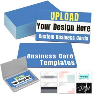 custom business cards personalized business cards with logo 2-sides printed coated paper for office – 3.5″ x 2″ – your own design