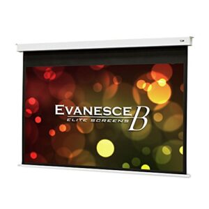 elite screens evanesce b, 120″ 16:9, recessed in-ceiling electric projector screen with installation kit, 8k/4k ultra hd ready matte white fiberglass reinforced projection surface, eb120hw2-e8
