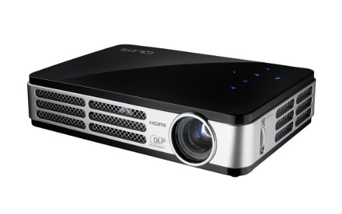 Vivitek Qumi Q5 500 Lumen WXGA HD 720p HDMI 3D-Ready Pocket DLP Projector with 4GB Memory (Black)