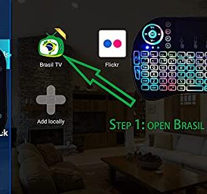 Brazil IPTV Renew Code with Mini Keyboard Compatible with Hbox 6/7, A1/2/3, HTV 3/5 Valid for 1 Year