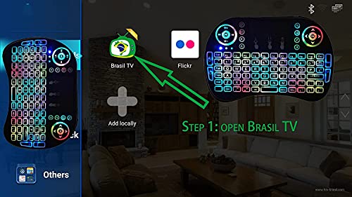 Brazil IPTV Renew Code with Mini Keyboard Compatible with Hbox 6/7, A1/2/3, HTV 3/5 Valid for 1 Year