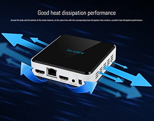 Genianech Android Smart Box,HDMI-in Digital Signage Media Player,Mini PC WiFi Bluetooth Media Player for Industrial/Commercial,APC390R