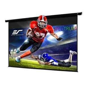 Elite Screens 142" Spectrum Electric Motorized Projector Screen with Multi Aspect Ratio Function Diag 16:10 & 138-inch Diag 16:9, Home Theater 8K/4K Ultra HD Ready Projection