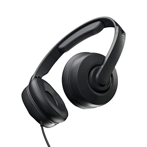 Skullcandy Cassette Junior Wired Headphone Over-Ear / Works with iPad, iPhone, Android, Computers / Great for Boys, Girls, Toddler, School, Sports, and Gaming / Kids Headphones Wired - Black