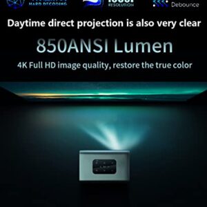 X5 Projector 4K, 15000 Lumens, ACE Picture Quality Enhancement Engine, MEMC Motion Compensation, HDR 10, Supports 3D/4K Input for Movies and Games, Built-in Speaker/Battery Portable Projector