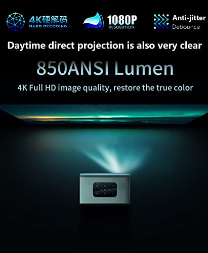 X5 Projector 4K, 15000 Lumens, ACE Picture Quality Enhancement Engine, MEMC Motion Compensation, HDR 10, Supports 3D/4K Input for Movies and Games, Built-in Speaker/Battery Portable Projector