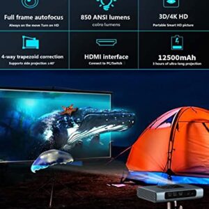 X5 Projector 4K, 15000 Lumens, ACE Picture Quality Enhancement Engine, MEMC Motion Compensation, HDR 10, Supports 3D/4K Input for Movies and Games, Built-in Speaker/Battery Portable Projector