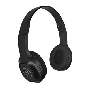 morpheus 360 tremors hp4500b wireless on ear headphones – bluetooth headset with microphone – black