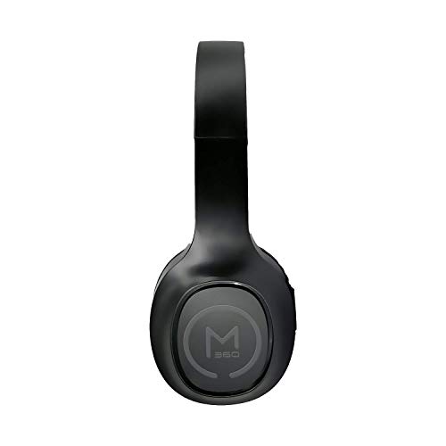 Morpheus 360 Tremors HP4500B Wireless on Ear Headphones - Bluetooth Headset with Microphone - Black