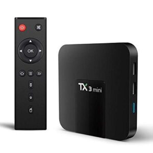 Android TV Box, Original TX3 Mini Android 10.0 TV Box 2GB RAM 16GB ROM Quad Core 64 Bits Support WiFi 100M LAN Smart TV Box 4K 3D HDR IPTV Media Player