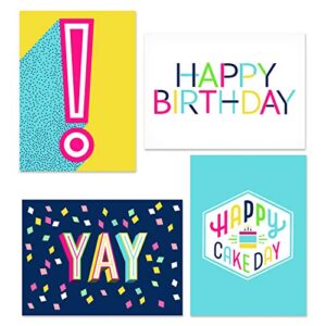 hallmark birthday cards assortment, happy cake day (48 cards with envelopes)