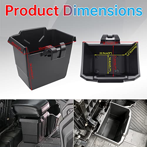 CPOWACE Center Underseat Storage Bin Compatible with Can Am Defender, Removable Under Seat Storage Box Compatible with Can Am Defender HD5/HD8/Max HD8/HD10/Max HD10 2016-2022 ,Replace #715003446