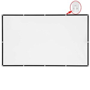 Projector Screen HD Premium Wrinkle-Free Portable Screen 100 inch 16:9 4K StayTrue - Indoor and Outdoor Projection Movie Screen for Movie or Office Presentation Home Theater
