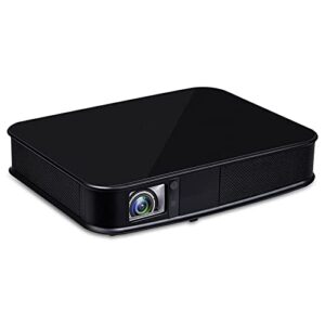 MUMUJJ Hotel Projector, 4K Indoor/Outdoor Movie Projector Support 200'' Screen Dsiplay, Home Theater Video Projector