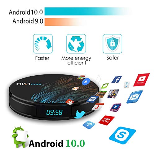 Sofobod HK1 MAX Android 10.0 TV Box 4GB RAM 32GB ROM 2.4G/5G Dual WiFi H.265/HDR/4K Decoding Set top Box:HK1 Max 4+32