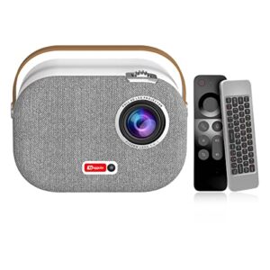 tanggula y1 portable led projector + tv box 2 in 1 , real 1080p full hd, android 9.0 2gb+32gb dual band wifi 2.4ghz/5ghz free voice remote