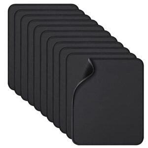 11 pcs computer mouse pad, 10.2×8.2inch mousepad black extended gaming mouse pads with non-slip rubber base, textured with stitched edges, 3mm thickness