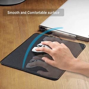 11 Pcs Computer Mouse Pad, 10.2x8.2inch Mousepad Black Extended Gaming Mouse Pads with Non-Slip Rubber Base, Textured with Stitched Edges, 3mm Thickness