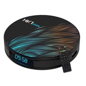 android 11.0 tv box with 4gb ram 64gb rom hk1 max rk3318 quad core 64 bit built in bt 4.1 dual-wifi 2.4ghz/5ghz supporting 4k (60hz) full hd/3d/h.265,usb 3.0