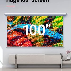 Nebula Capsule II Smart Mini Projector with Nebula 100-Inch Projector Screen