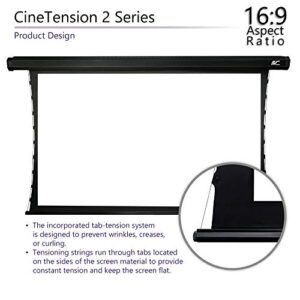 Elite Screens CineTension 2 Projector Screen, 135-inch 16:9, Indoor Electric Motorized Home Theater Automatic Front Projection Movie Office Presentations, TE135HW2| US Based Company 2-Year Warranty