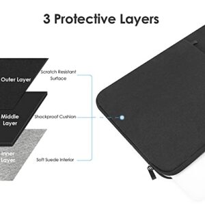 ProElife 13-Inch Laptop Sleeve Case for 2022 MacBook Air 13.6 inch with Apple M2 Chip & 2022 MacBook Pro 13.3 inch with Apple M2 Chip Accessory Traveling Carrying Canvas Bag Cover Simple Case (Black)