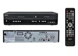 sanyo dvd / vcr recorder and player combo – 2-way recording – vhs to dvd, dvd to vhs (renewed)