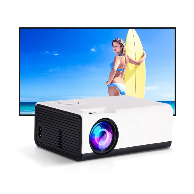 【2022 New】 Ultra HD 4K Projector Android 9.0 LED WiFi Wireless Mirroring for Phone 1080p LCD Support 4K 3D Video Movie Intelligent Projector Portable Home Theater