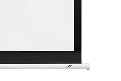 Elite Screens Manual Grande 2 Series, 180" Diag. 16:9, Manual Pull-Down Projection Screen, Office/Home/Movie Theater/Presentation, M180XWH2-G