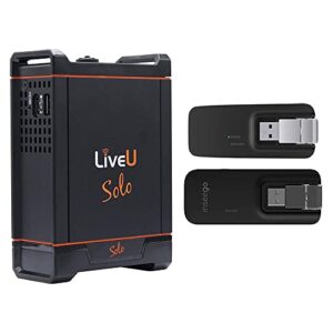 liveu solo hdmi wireless live video streaming encoder for live video streams bundle with liveu solo connect 2-modem bundle for solo video encoder