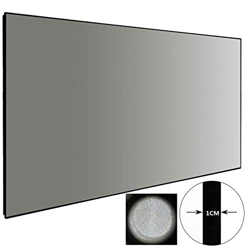 WSSBK 2.35:1 Format 4K Thin Bezel Fixed Frame Projection Screen with Cinema Grey Frame Screen (Size : 300 inch)