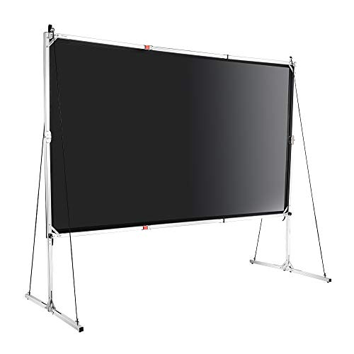 Instahibit 100 inch 16:9 HD Projector Screen Portable Fast Folding Movie Theater Cinema with Stand and Carry Bag Indoor