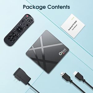 Android TV Box 11.0, 2022 Newest Android TV Box 4GB RAM 32GB ROM with RK3318 Quad-Core 64 Bits, Android Box Dual-WiFi 2.4GHz/5GHz BT 4.2 USB 3.0 3D 4K/6K TV Box