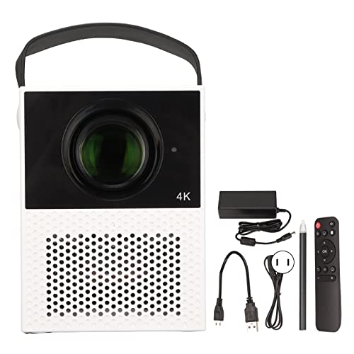 Touch Projector for Android 9, 100 ANSI Lumen, with Screen Floating Brush Function, 16GB Memory, Built in WiFi, Bluetooth, Support 4K Source, 1080P Portable Mini Projectors(USA)