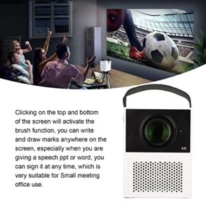 Touch Projector for Android 9, 100 ANSI Lumen, with Screen Floating Brush Function, 16GB Memory, Built in WiFi, Bluetooth, Support 4K Source, 1080P Portable Mini Projectors(USA)