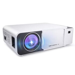 Home Projector Mini Portable HD Projector 1280 X 720 Home Cinema Theater Media Player US Plug 100V-260V (White)