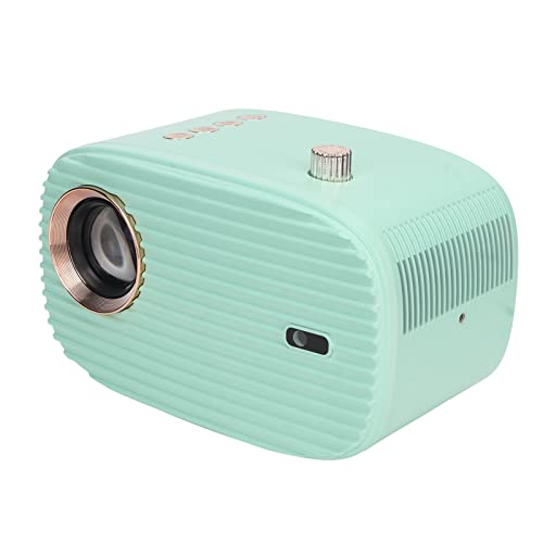 Portable WiFi Projector, HiFi Stereo Speaker HD 1080P 500LM WiFi Mini Projector for TV Stick for Home (US Plug)