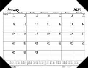 house of doolittle 2023 monthly desk pad calendar, economy, 22 x 17 inches, january – december (hod12402-23)