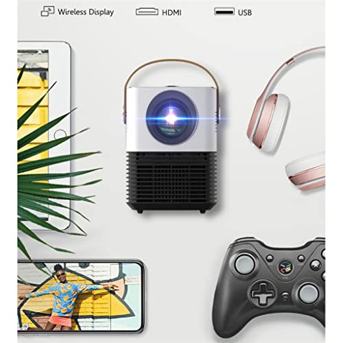 DROOS Smart Projector Optional Support 1080p LED Portable Mini Projector WiFi for Home Theater Gaming Cinema (Color : Multimedia, (projectors)