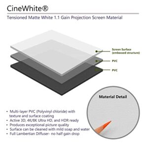 Elite Screens CineTension 2 Projector Screen, 120-inch 16:9, Indoor Electric Motorized Home Theater Automatic Front Projection Movie Office Presentations, TE120HW2| US Based Company 2-Year Warranty