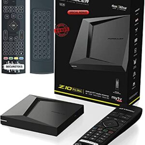 Dreamlink/Formuler New Advance Z10 Pro Max 2021 Latest Box with IR Learning Remote-Ultimate 4K UHD Android OTT Media Streamer + Bonus Secureteks MX3 AirMouse Keyboard with Backlit