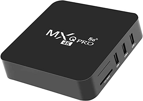 MXQ PRO 5G with Wireless Mini Keyboard Android 11.1 TV Box Ram 2GB ROM 16GB H.265 HD 3D Dual WiFi 2.4G/5.8G Quad Core Android Smart Box Home Set Top Player