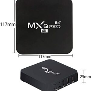 MXQ PRO 5G with Wireless Mini Keyboard Android 11.1 TV Box Ram 2GB ROM 16GB H.265 HD 3D Dual WiFi 2.4G/5.8G Quad Core Android Smart Box Home Set Top Player