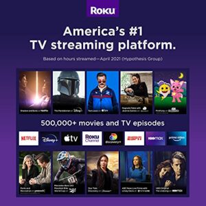 Roku Smart Soundbar, 4K/HD/HDR Streaming Media Player & Exceptional Audio Includes Roku Voice Remote