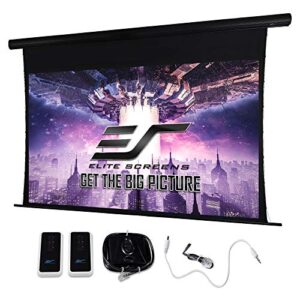 elite screens starling tab-tension 2 cinegrey 5d, 135″ 16:9, 8k 4k ultra hd ready ceiling and ambient light rejecting electric projector screen, cinegrey 5d projection material, stt135uhd5-e6