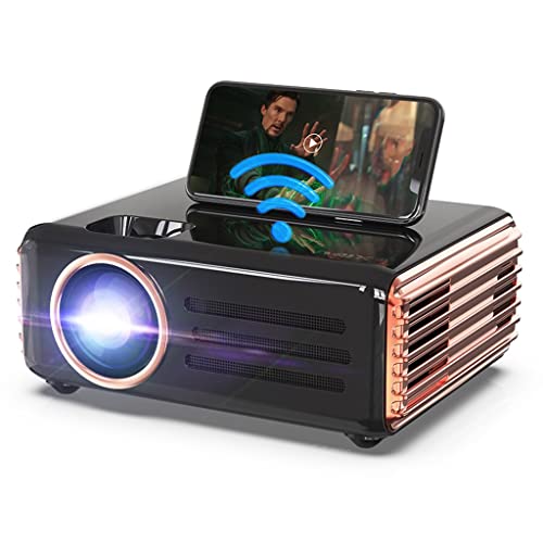 ZSEDP Mini Projector 1920x1080p Retro Projectors 8000 Lumens Android iOS Home Bedroom Smart Phone Proyector