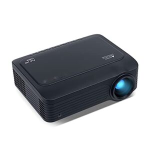 fzzdp k18 mini led 1920×1080 full 1080p portable game lcd projector enjoy life, enjoy private theatre ( color : k18 add tv box )