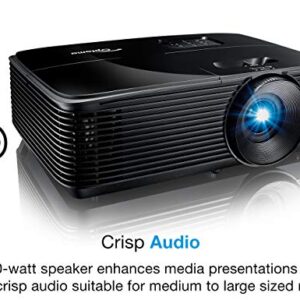 Optoma X400LVe XGA Professional Projector | 4000 Lumens for Lights-on Viewing| Presentations in Classrooms & Meeting Rooms | Up to 15,000 Hour Lamp Life | Speaker Built in